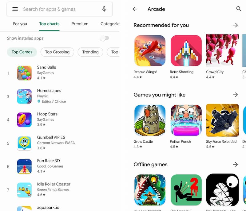 Google Play App Store Listing